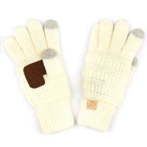 C.C Kids Cable Knit Anti-Slip Touchscreen Gloves